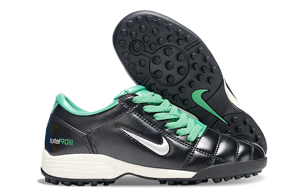 Nike T90 TF - Preta, Branca e Verde