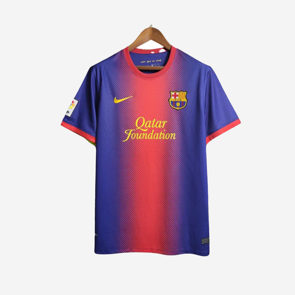 Camisa Barcelona 12/13 Home Nike Torcedor - Azul e Grená