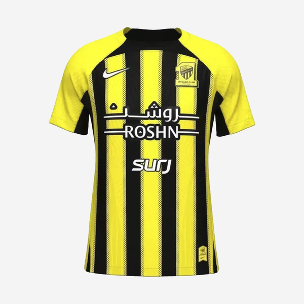 Camisa Al-Ittihad 24/25 Home Nike Torcedor - Amarelo e Preta