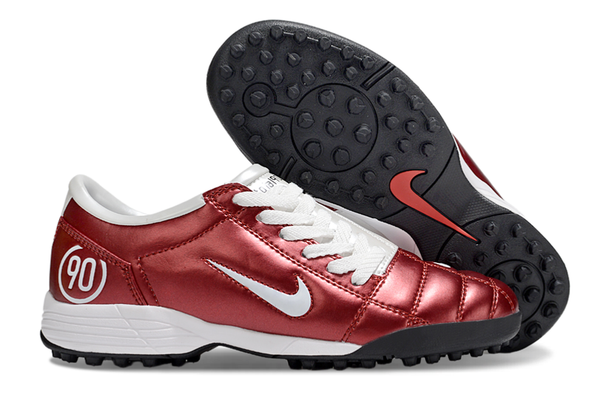 Nike T90 TF - Vermelha e Branca