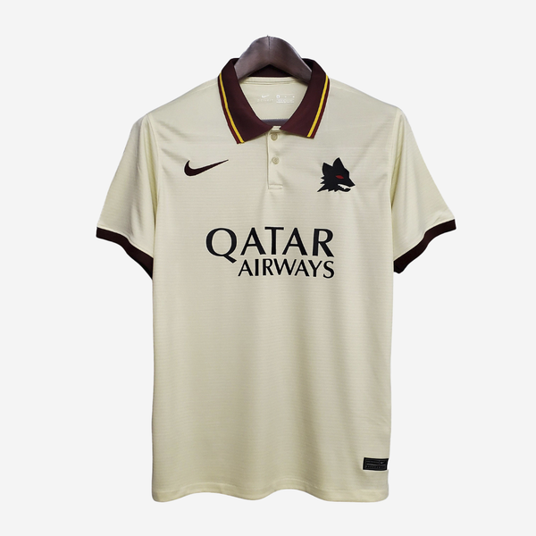 Camisa AS Roma 20/21 Away Nike Torcedor - Bege