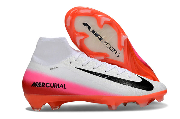 Nike Air Zoom Mercurial Superfly 10 Elite FG - Branca, Rosa e Laranja