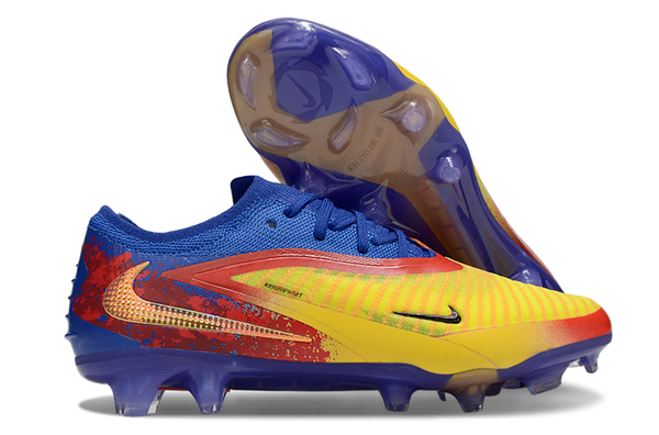 Nike Phantom GX III Elite FG - Azul, Amarela e Vermelha