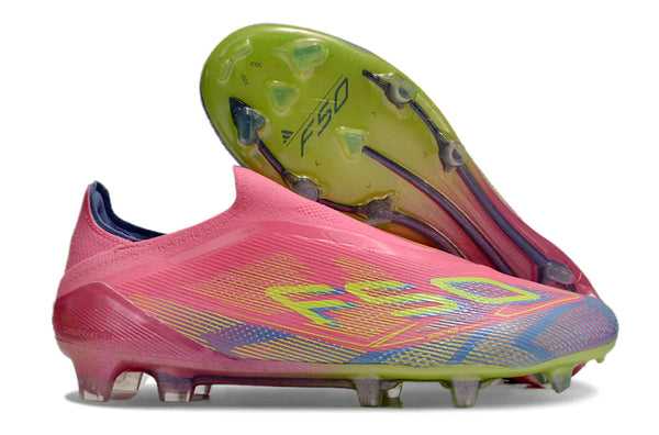 Chuteira Adidas F50 LL FG - Rosa, Verde e Azul
