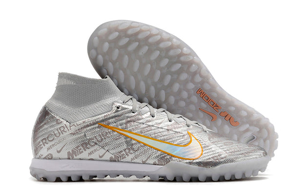 Chuteira Nike Mercurial Superfly 9 Elite TF  - Prata - Estoque