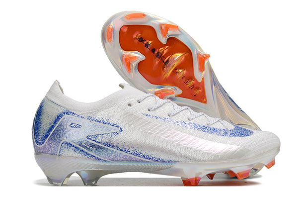 Chuteira Nike Mercurial Vapor 16 Elite FG - Branco e Azul - Estoque