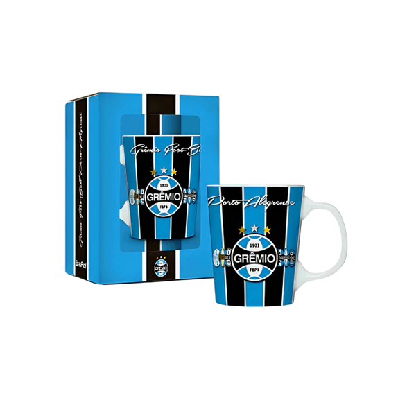 Caneca Porcelana Premium 260ML Grêmio Tricolor