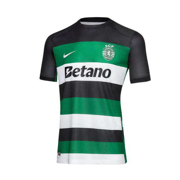 Camisa Sporting CP 24/25 Home Nike Torcedor - Preto,Verde e Branco