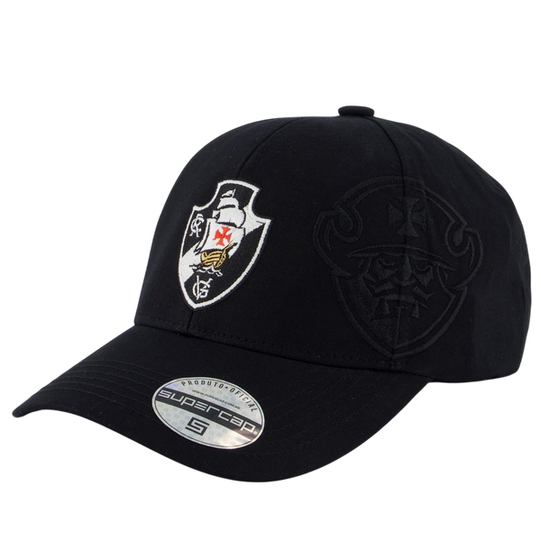 Boné Vasco da Gama 6 Gomos Preto