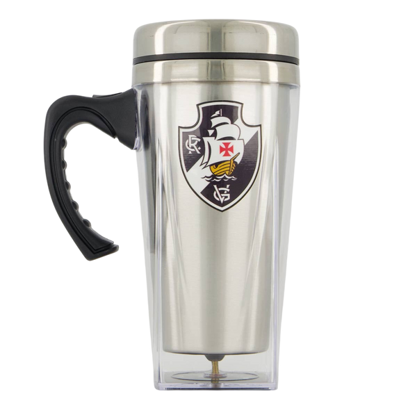 Caneca Acrílico e Inóx Vasco Escudo Prata