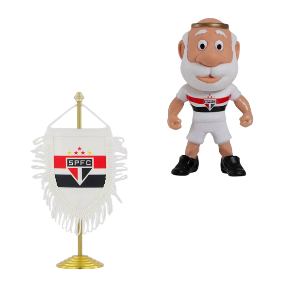Kit São Paulo Mascote e Estandarte de Mesa